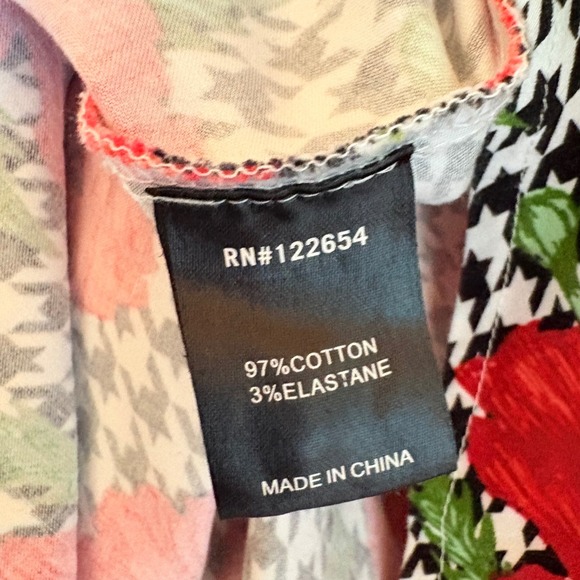 Voodoo Vixen Pin Up Girl Houndstooth Poppy Belted Fit & Flare Dress SZ‎ Plus 3X - Picture 13 of 14